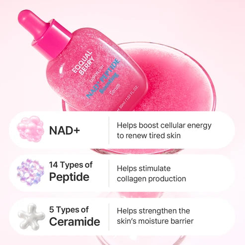 EQQUALBERRY NAD+ Peptide Boosting Smoothie Serum 30ml